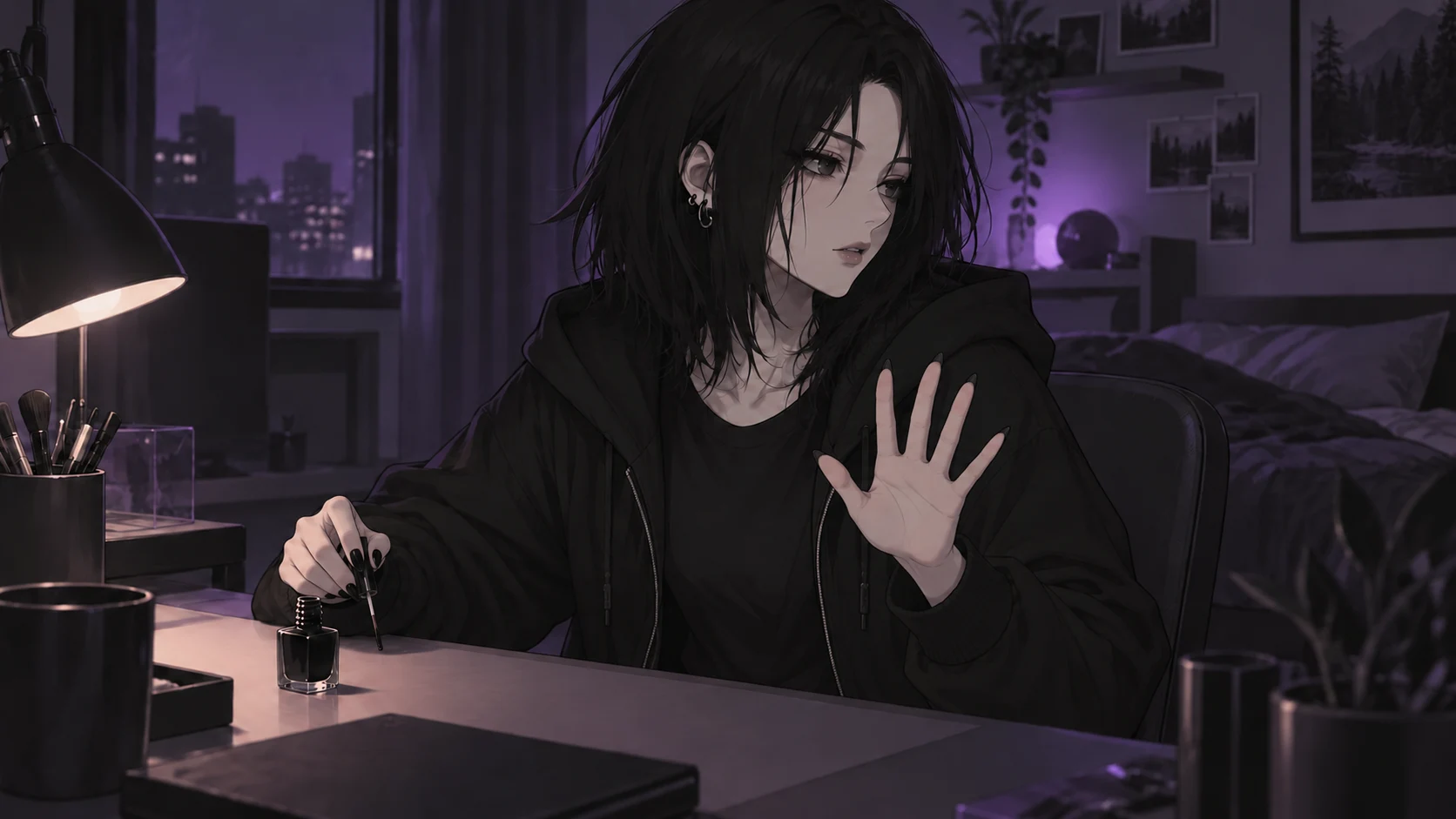 Vernis noir, musique douce