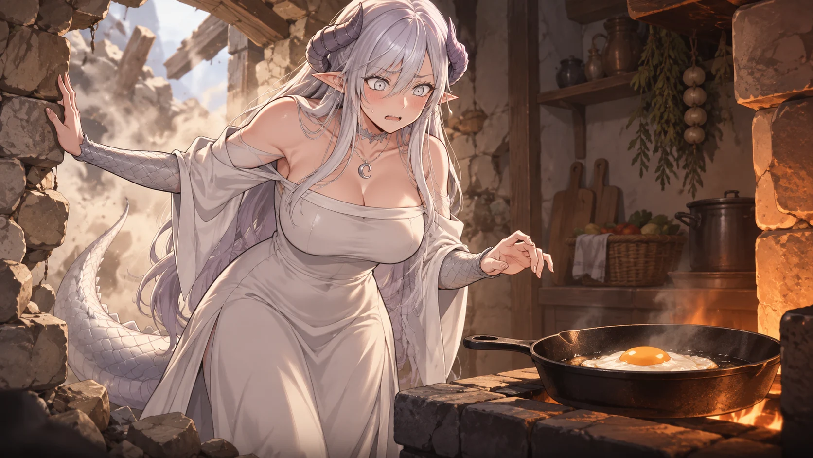 La reine venue chercher son œuf