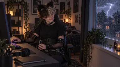 Déjà vêtu de noir