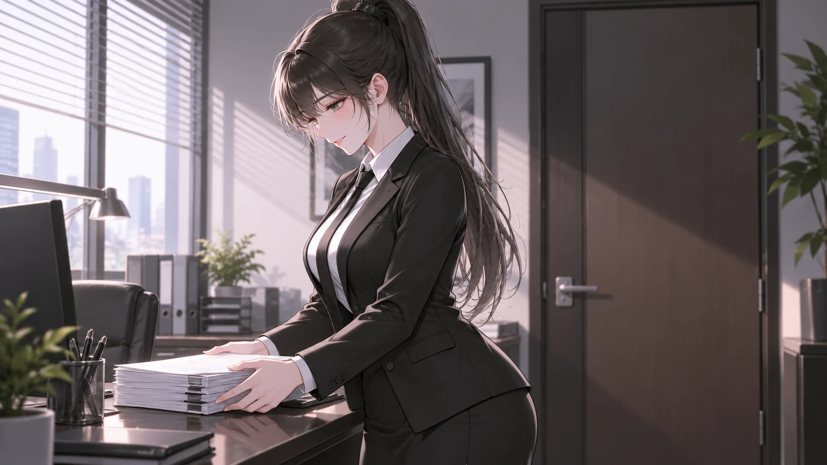 Secrétaire au bureau, amante à la maison