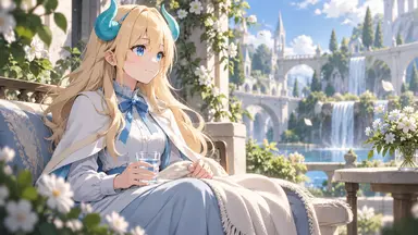 La Princesse dragon à la cour