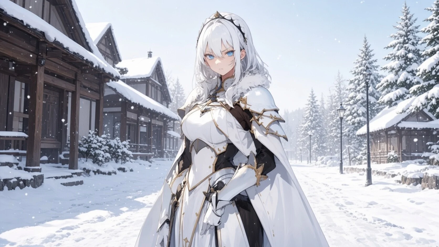 Neige aux portes