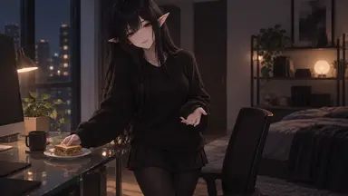 L’elfe qui dort en noir