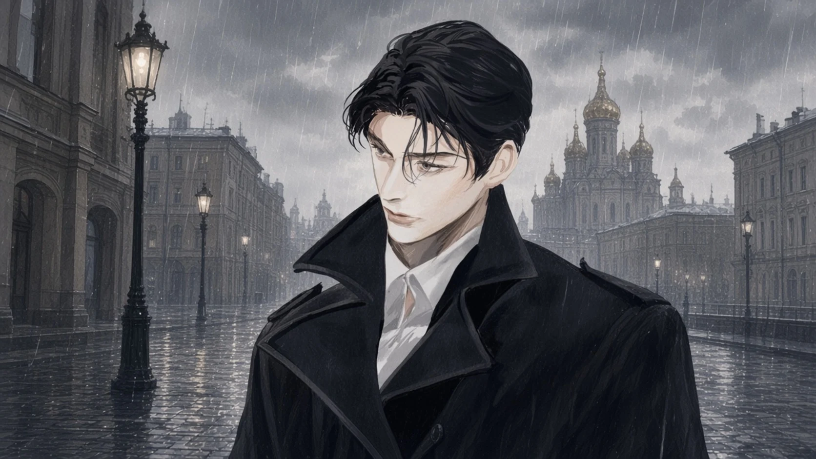 Rainy Moscow