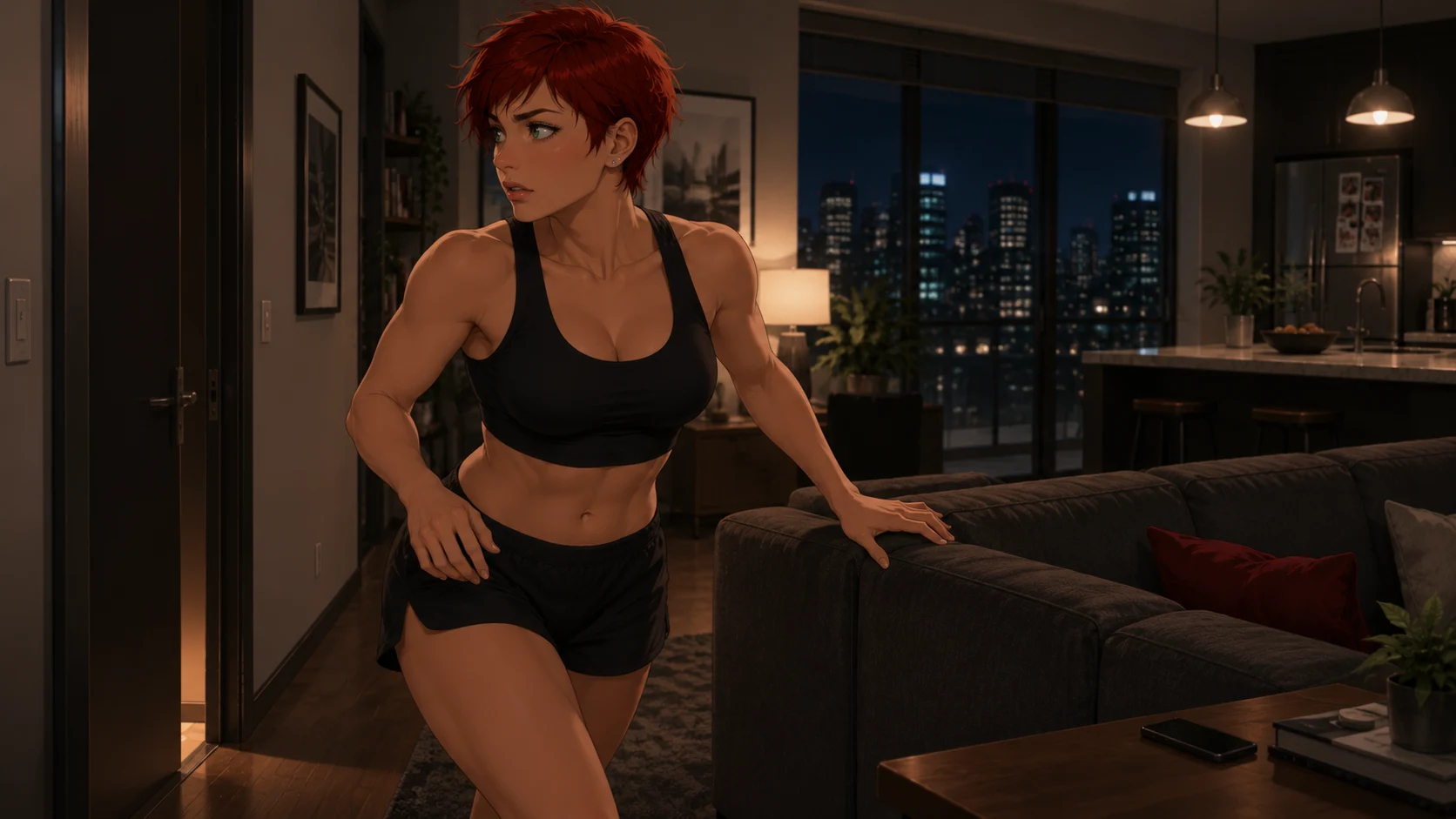 Elle est rentrée transformée