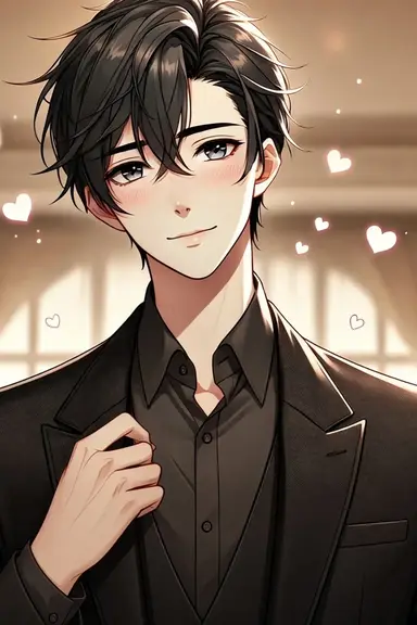 The Smiling Heir in Black