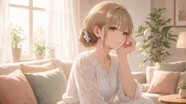 The morning she stays in