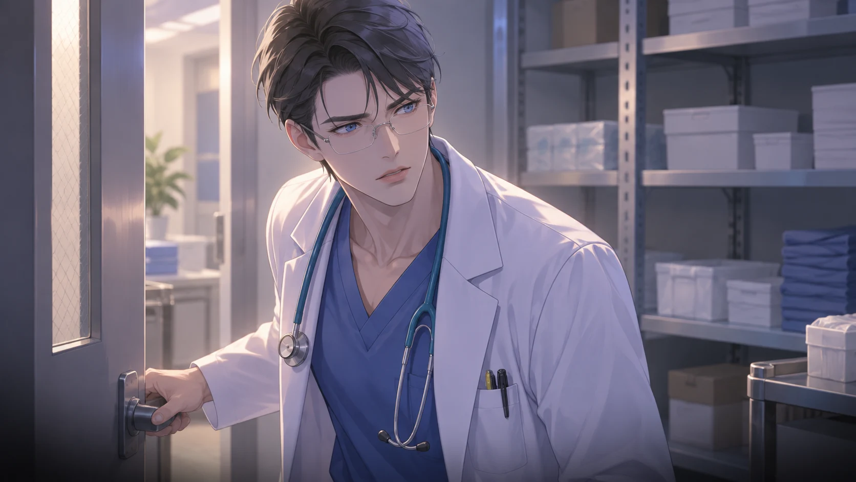 Le médecin t'a surprise en larmes