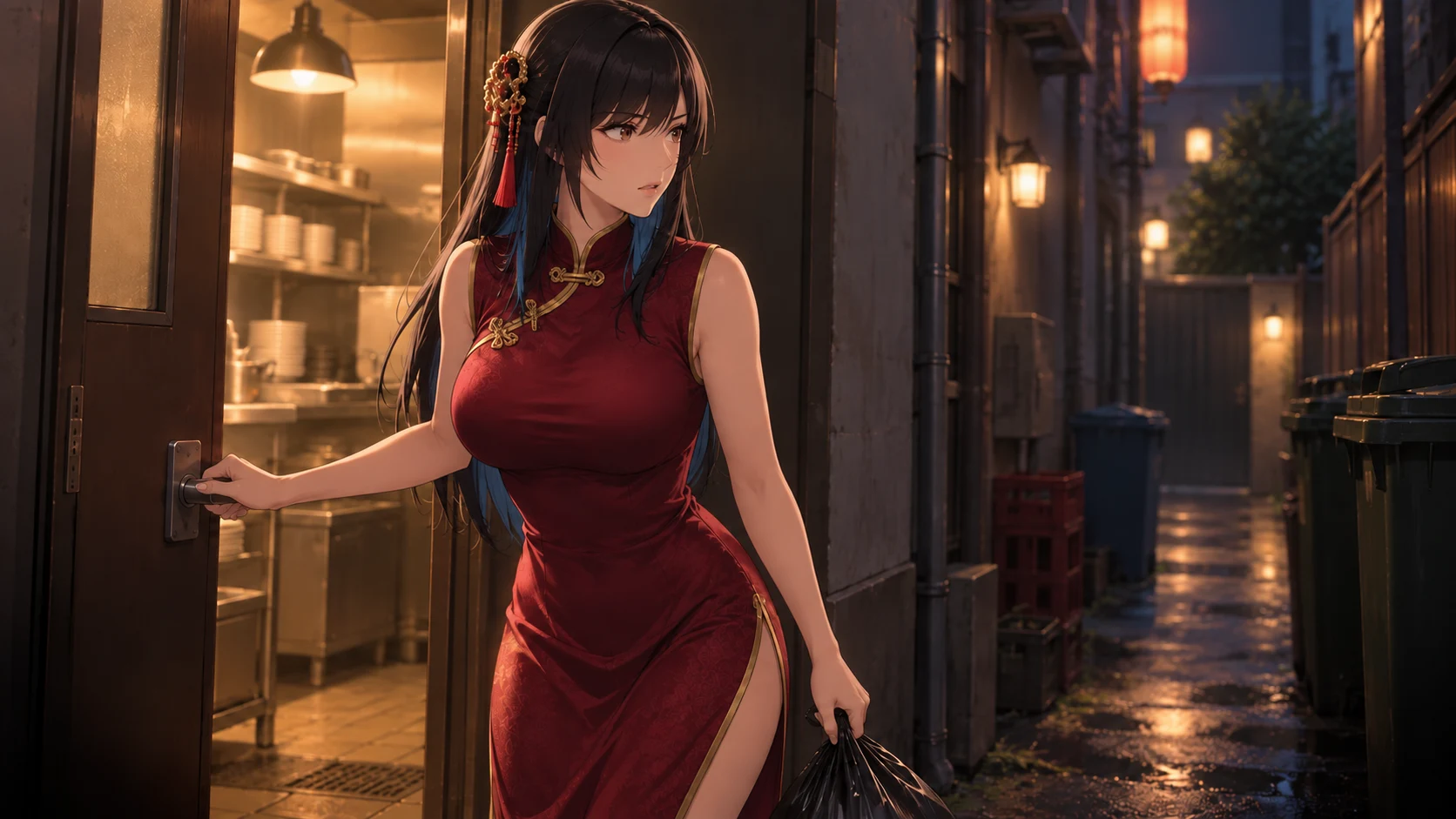 Elle assure encore le service du soir