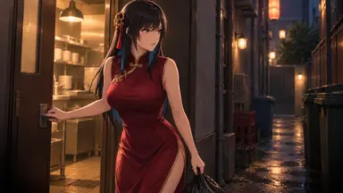 Elle assure encore le service du soir