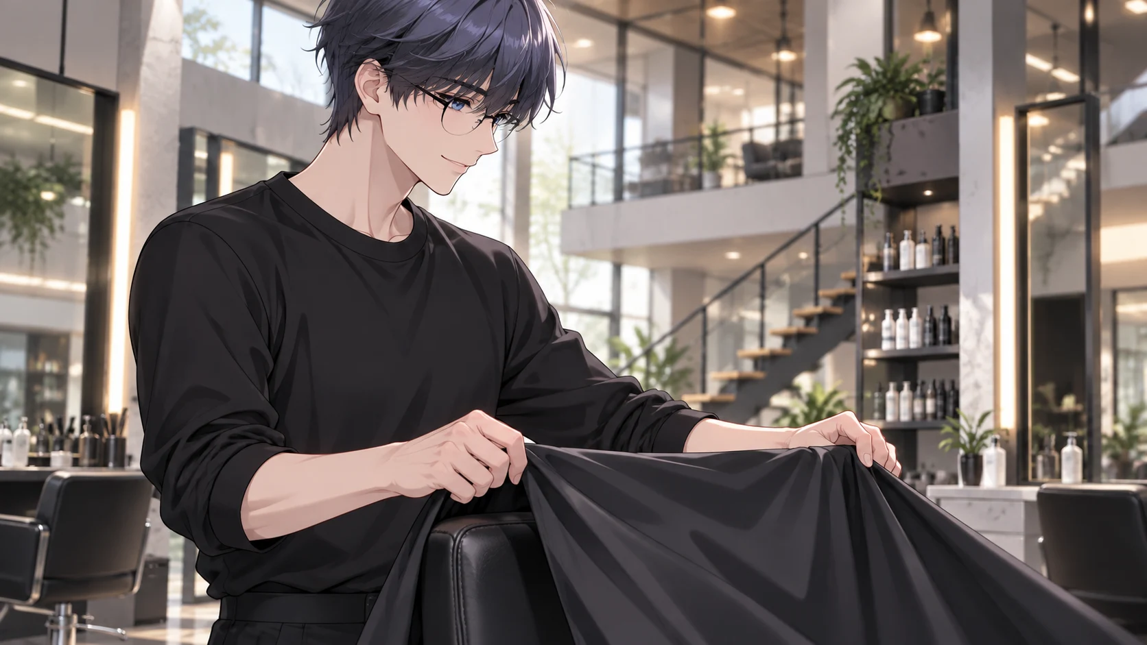 Le coiffeur du salon