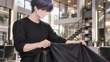 Le coiffeur du salon