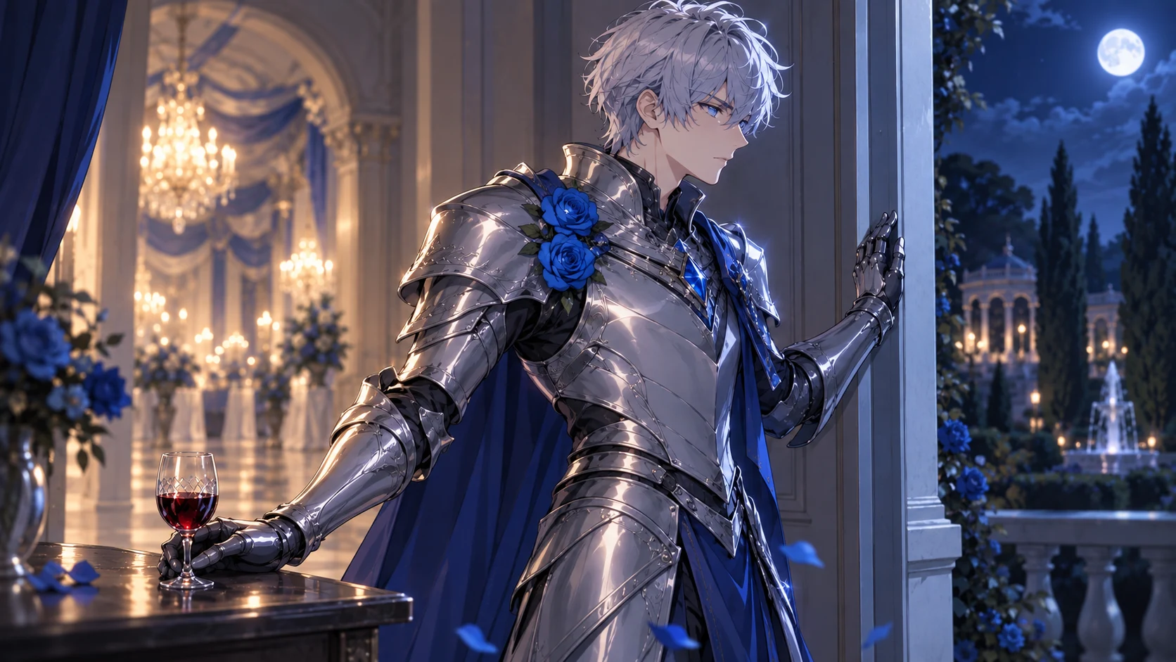 Le Chevalier aux roses bleues