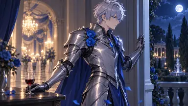 Le Chevalier aux roses bleues